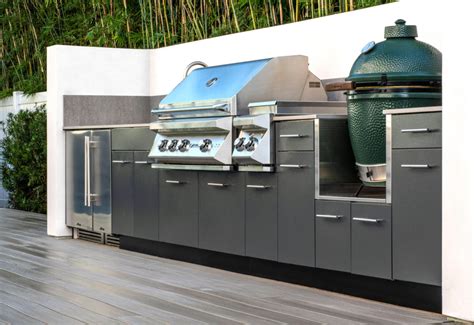 stainless steel kitchen cabinets vs wood outdoor kitchen|stainless steel outdoor kitchen reviews.